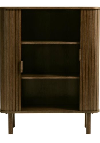 Cavo Schrank, mit 2 Schiebetüren und 2 Einlegeböden – geräucherte Eiche