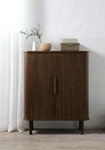 Cavo Schrank, mit 2 Schiebetüren und 2 Einlegeböden – geräucherte Eiche