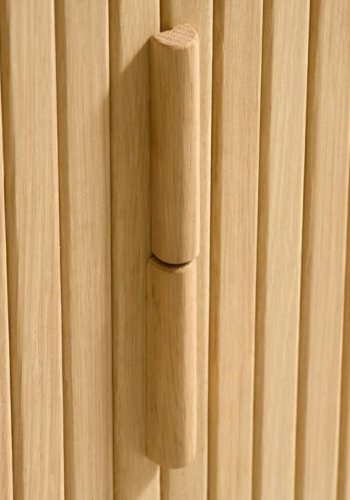 Cavo TV-Tisch, mit 2 Schiebetüren und 2 Regalen – Eiche natur (160x40)