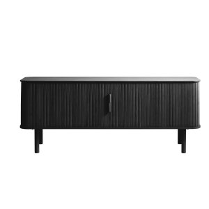  Cavo TV-bord, med 2 skjutdörrar och 2 hyllplan - svart ek (160x40)