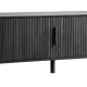  Cavo TV-bord, m. 2 skyvedrer og 2 hyller - svart eik (160x40)