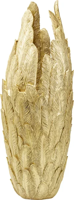 KARE DESIGN Feathers vase - guld polyresin (H:91cm)