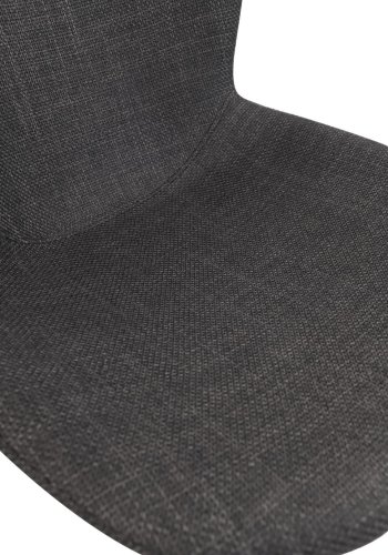 Ross spisestuestol - mrkegrtt stoff og sorte ben