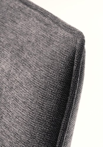 Calgary spisestuestol - mrkegrtt stoff og sorte ben