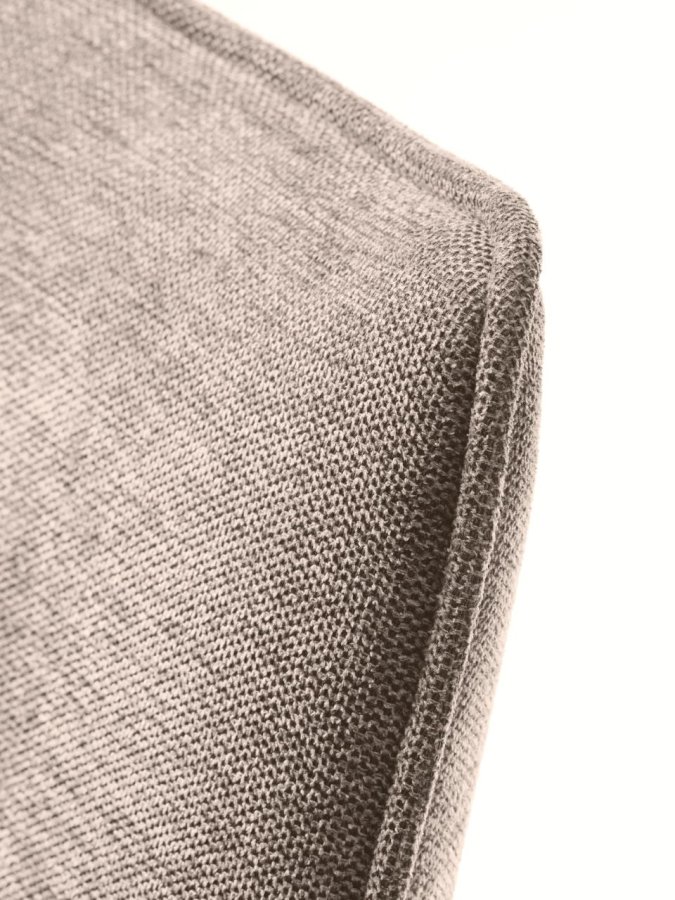 Calgary spisebordstol - ekte stoff og svarte ben