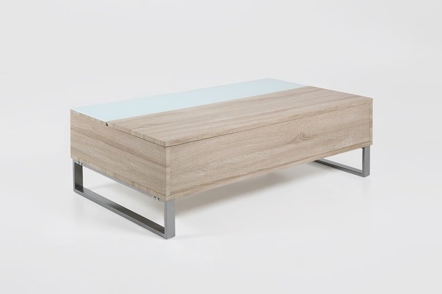 ACT NORDIC Azalea salongbord - natur/hvitt tre, med plass til oppbevaring