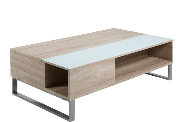 ACT NORDIC Azalea salongbord - natur/hvitt tre, med plass til oppbevaring