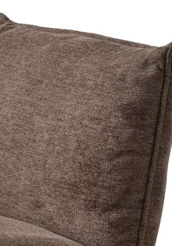 Fraser lenestol - sjokolade chenille og svarte ben