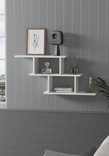 NORDVRK Funda vegghylle - hvit melamin