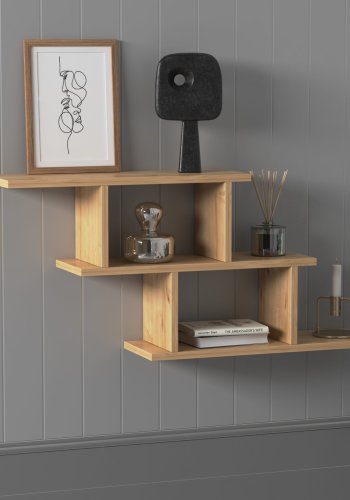 NORDVRK Funda vegghylle - naturlig melamin