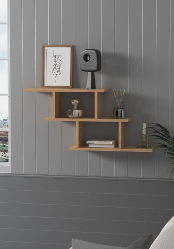 NORDVRK Funda vegghylle - naturlig melamin
