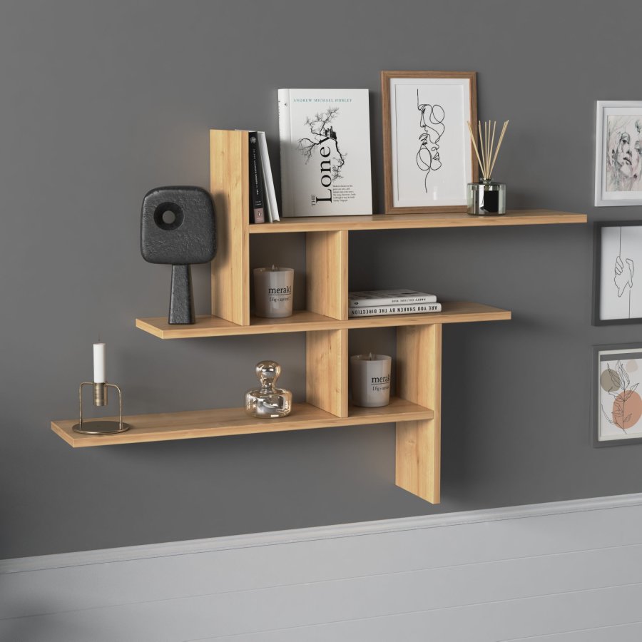 NORDVRK Germen vegghylle - naturlig melamin