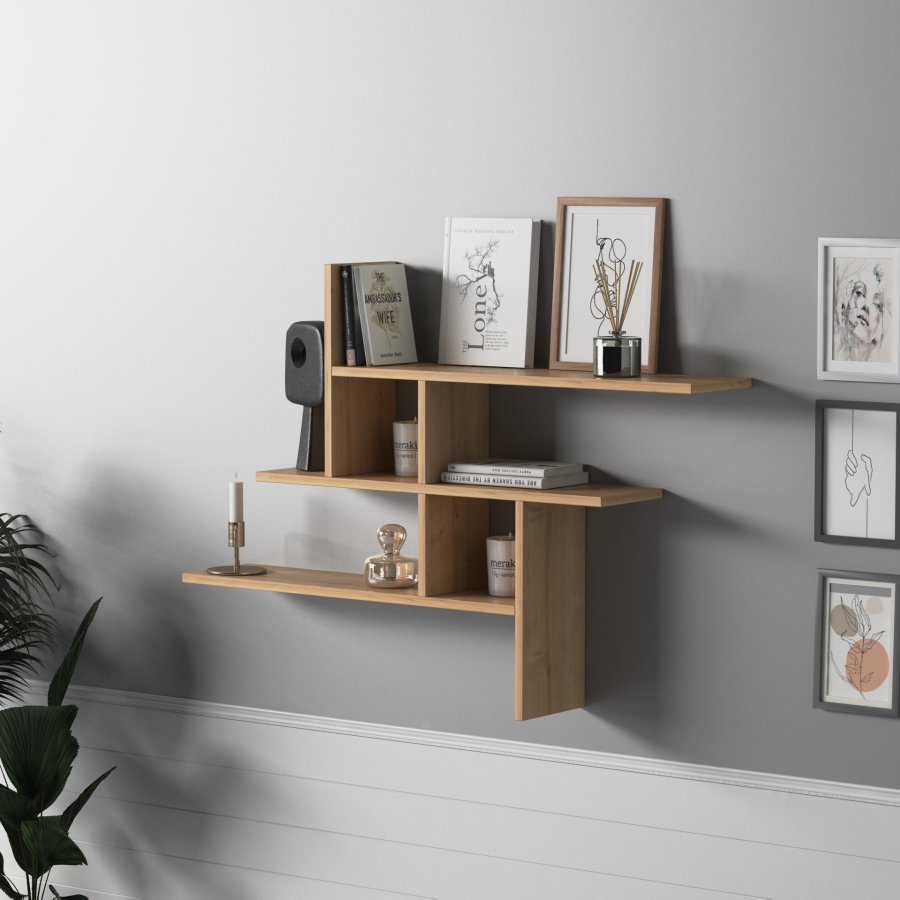 NORDVRK Germen vegghylle - naturlig melamin