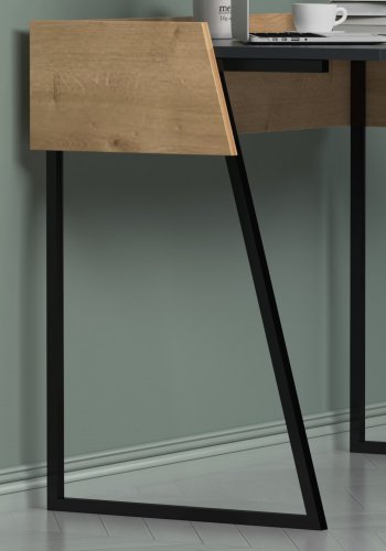 NORDVRK Rone arbeidsbord, antrasitt eik