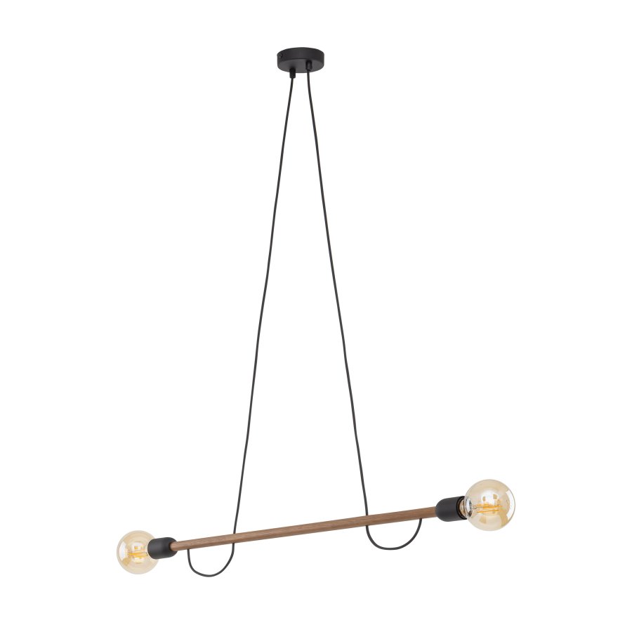 TK Helix loftlampe - valnddefarvet tr