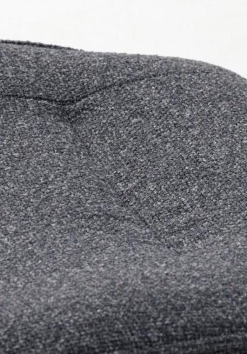 Buffalo Esszimmerstuhl – dunkelgrauer Melange-Stoff und schwarze Beine