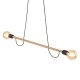 TK Helix taklampe - naturlig tre