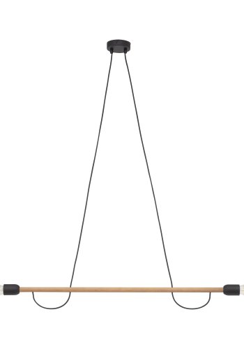 TK Helix taklampe - naturlig tre