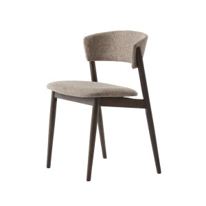 Revere matstol - latte melange tyg och espressoolja