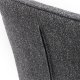 Alma Drehstuhl, mit Armlehnen – dunkelgrau meliert Polyester und schwarze Beine