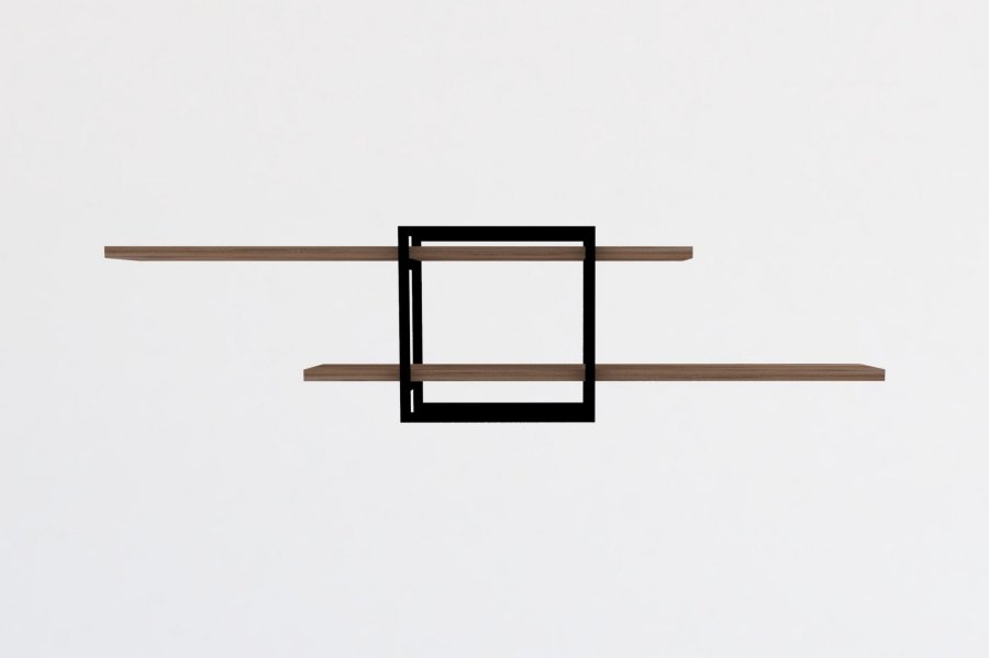 NORDVRK Mone vegghylle - naturlig melamin og metall