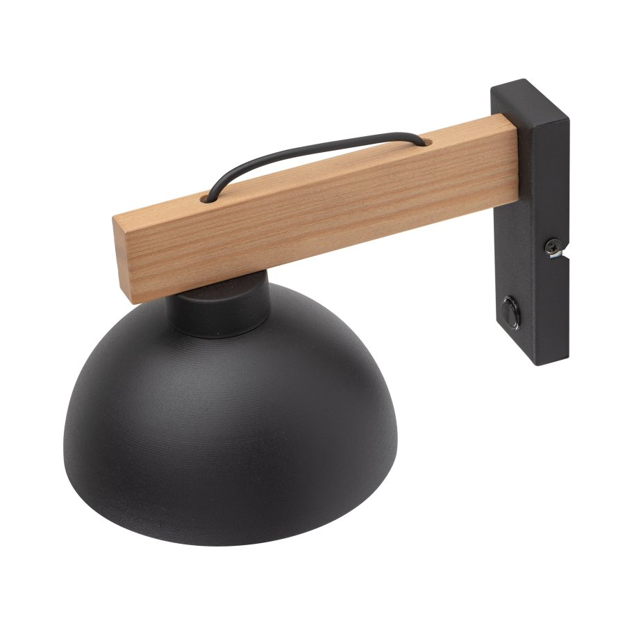 TK Oslo vglampe - sort metal og tr