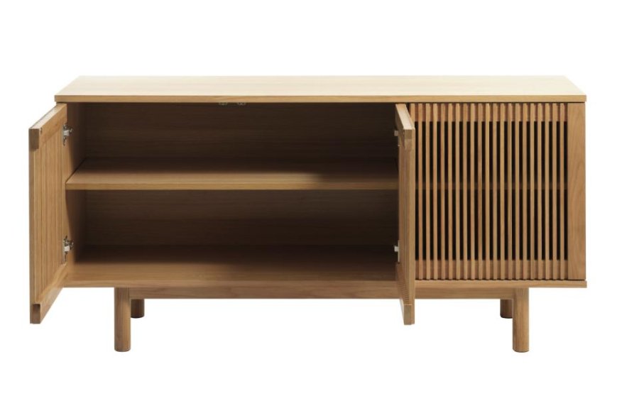 Tiber sk�nk, m. 3 l�ger og 2 hylder - natur egetr�sfin�r