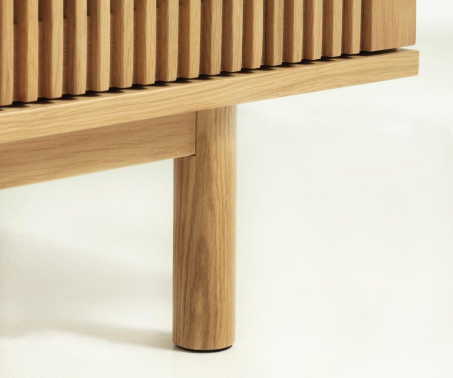 Tiber sk�nk, m. 3 l�ger og 2 hylder - natur egetr�sfin�r