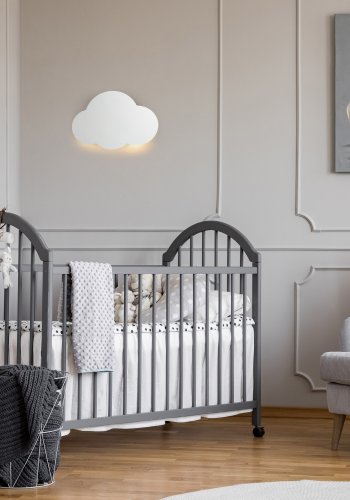 TK Sky barnelampe - hvit metall