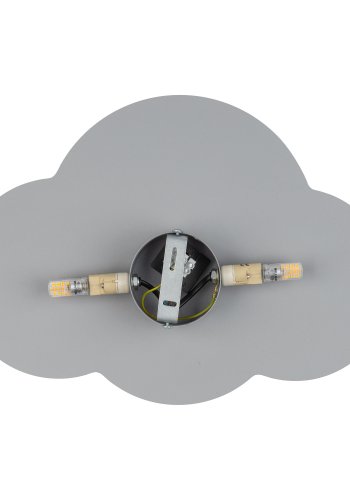 TK Sky barnelampe - lysegr metall