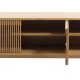 Tiber TV-bord, m. 2 l�ger og 2 hylder - natur egetr�sfin�r (143x40)