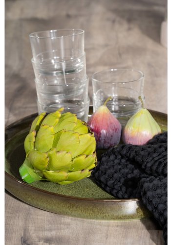 VENTURE DESIGN havest, m. Llama bord (205x100) og 6 Copacabana Recliner stole - laminat/alu