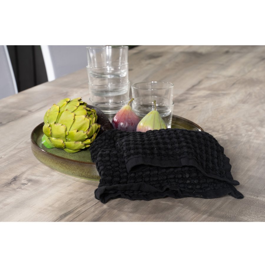 VENTURE DESIGN havest, m. Llama bord (205x100) og 6 Copacabana Recliner stole - laminat/alu