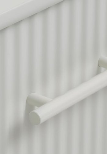 Palma TV-bord, m. 2 lger og 1 skuffe - greige MDF og metal (140x45)