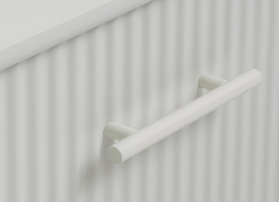 Palma TV-bord, m. 2 lger og 1 skuffe - greige MDF og metal (140x45)