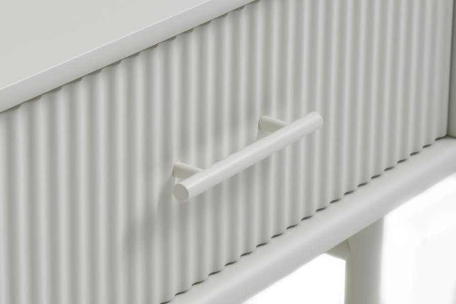 Palma sofabord, m. 1 rum og 1 skuffe - greige MDF og metal (60x120)