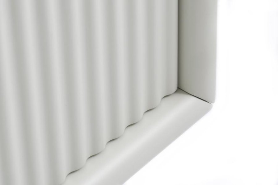 Palma sofabord, m. 1 rum og 1 skuffe - greige MDF og metal (60x120)