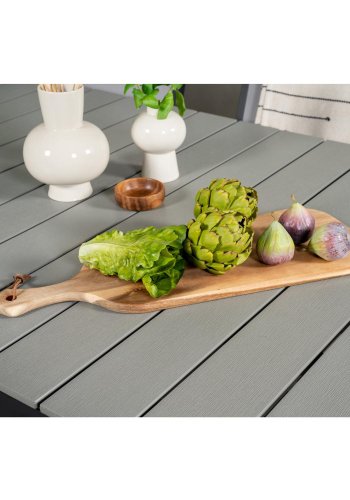 VENTURE DESIGN havest, m. Levels bord, m. udtrk og 6 Copacabana stole, m. armln - aintwood/alu