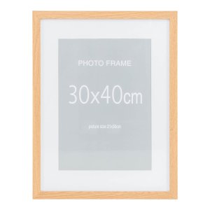 HOUSE NORDIC Marbella ramar, rektangulära - glas och 5 st. naturlig MDF och 10 st. svart MDF (46x ????)