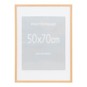 HOUSE NORDIC Marbella ramar, rektangulära - glas och 5 st. naturlig MDF och 10 st. svart MDF (71x54) ??