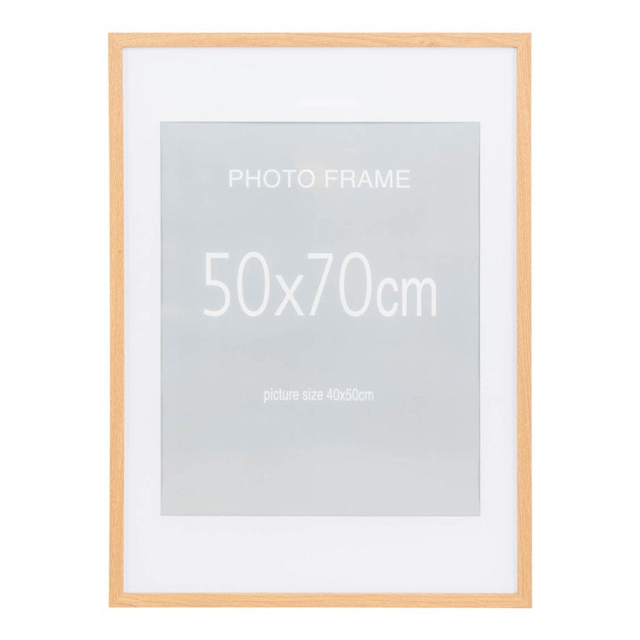 HOUSE NORDIC Marbella rammer - 15 stk. (70x50 cm) - 10 stk. svart, 5 stk. natur - MDF med glassfront