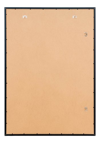 HOUSE NORDIC Marbella rammer - 15 stk. (100x70 cm) - 10 stk. sort, 5 stk. natur - MDF med glassfront