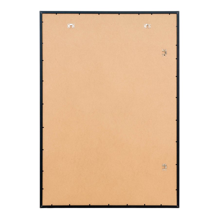 HOUSE NORDIC Marbella rammer - 15 stk. (100x70 cm) - 10 stk. sort, 5 stk. natur - MDF med glassfront