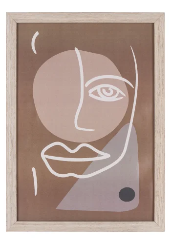 HOUSE NORDIC Madison rammesett, rektangulrt - glass og naturlig MDF (sett med 3)