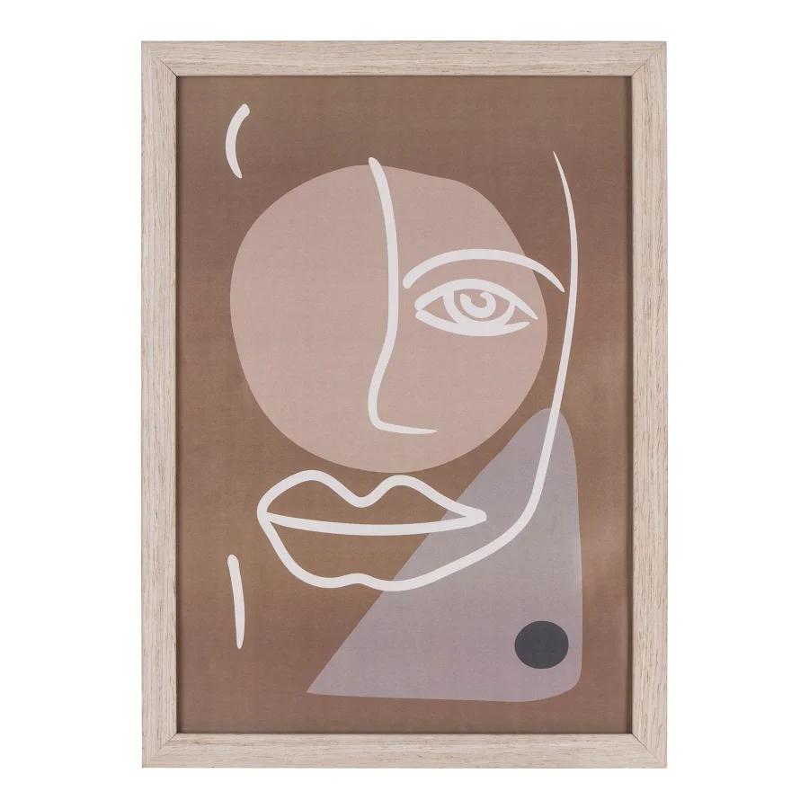 HOUSE NORDIC Madison rammesett, rektangulrt - glass og naturlig MDF (sett med 3)