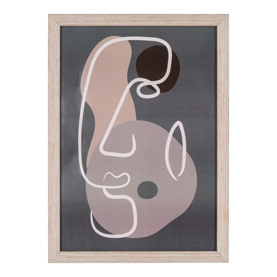 HOUSE NORDIC Madison rammesett, rektangulrt - glass og naturlig MDF (sett med 3)