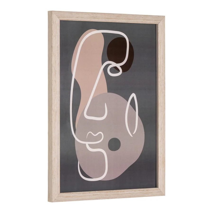 HOUSE NORDIC Madison rammesett, rektangulrt - glass og naturlig MDF (sett med 3)