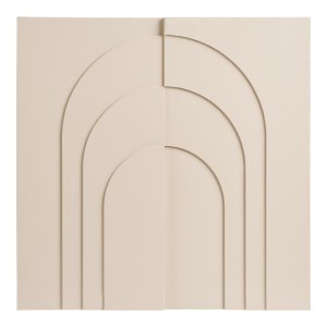 HOUSE NORDIC�Ina v�gdekoration, kvadratisk - beige decorpapir (60x60)