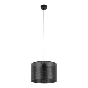TK Moreno loftlampe 300 - sort stof og sort metal