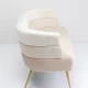 KARE DESIGN Sandwich Cream 2 pers. sofa - creme polyester og stl